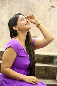 Chandni Bhagwanani at Andamina Lokam Movie Pooja Ceremony