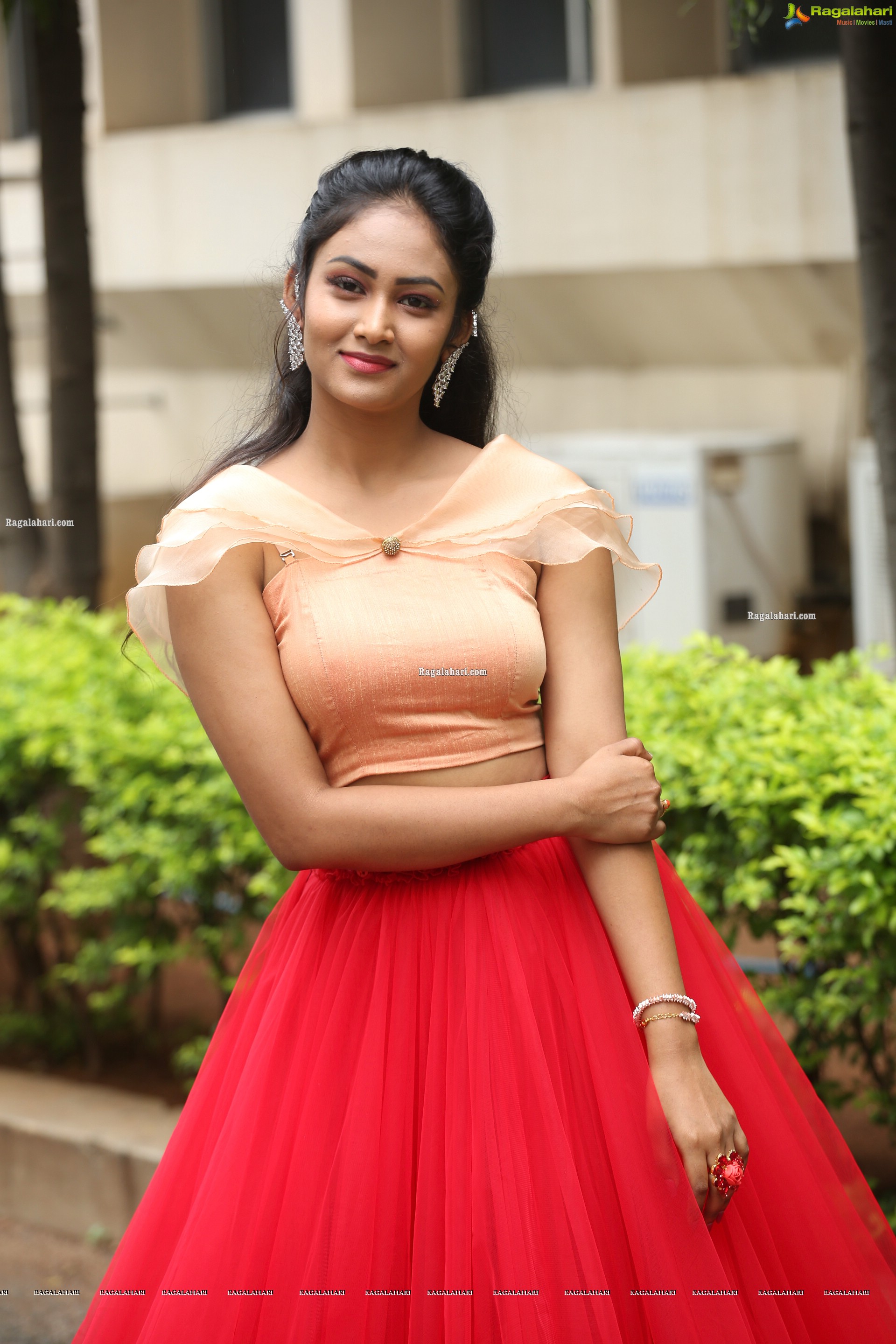 Maheshwari Vaddi at Bazar Rowdy Movie Trailer Launch, HD Photo Gallery