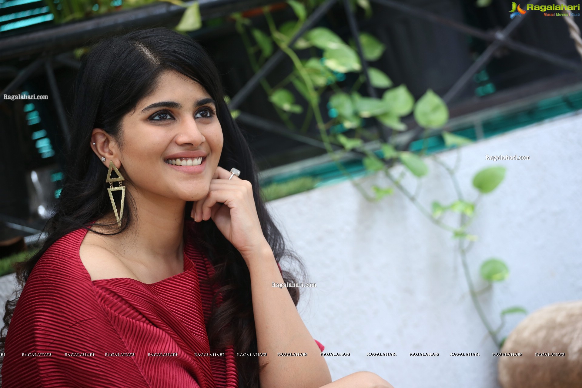 Megha Akash at Raja Raja Chora Movie Interview, HD Photo Gallery