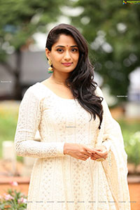 Sandhya Raju in Off White Anarkali Suit