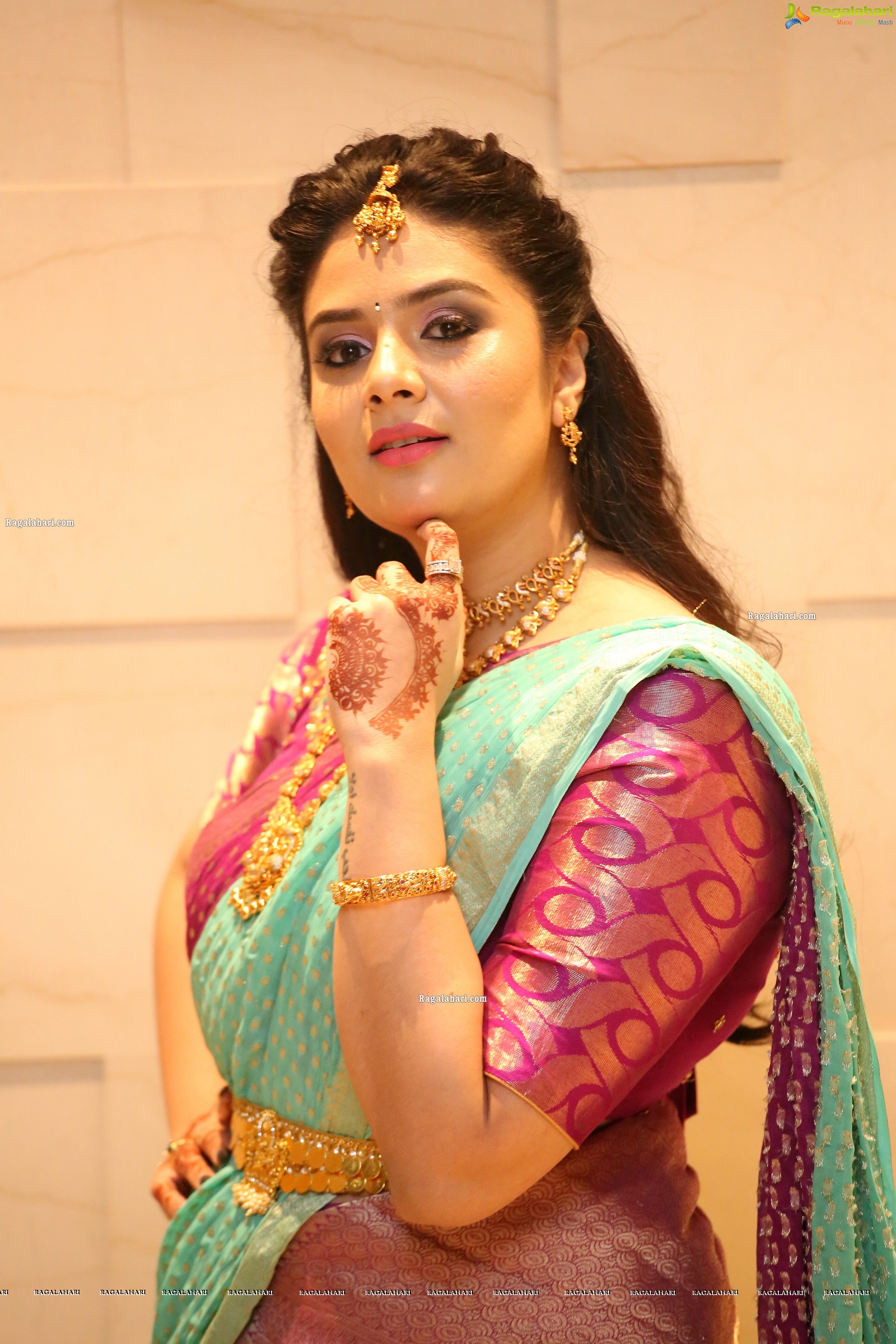 Sreemukhi at SR Kalyanamandapam EST1975 Pre-Release Event, HD Photo Gallery