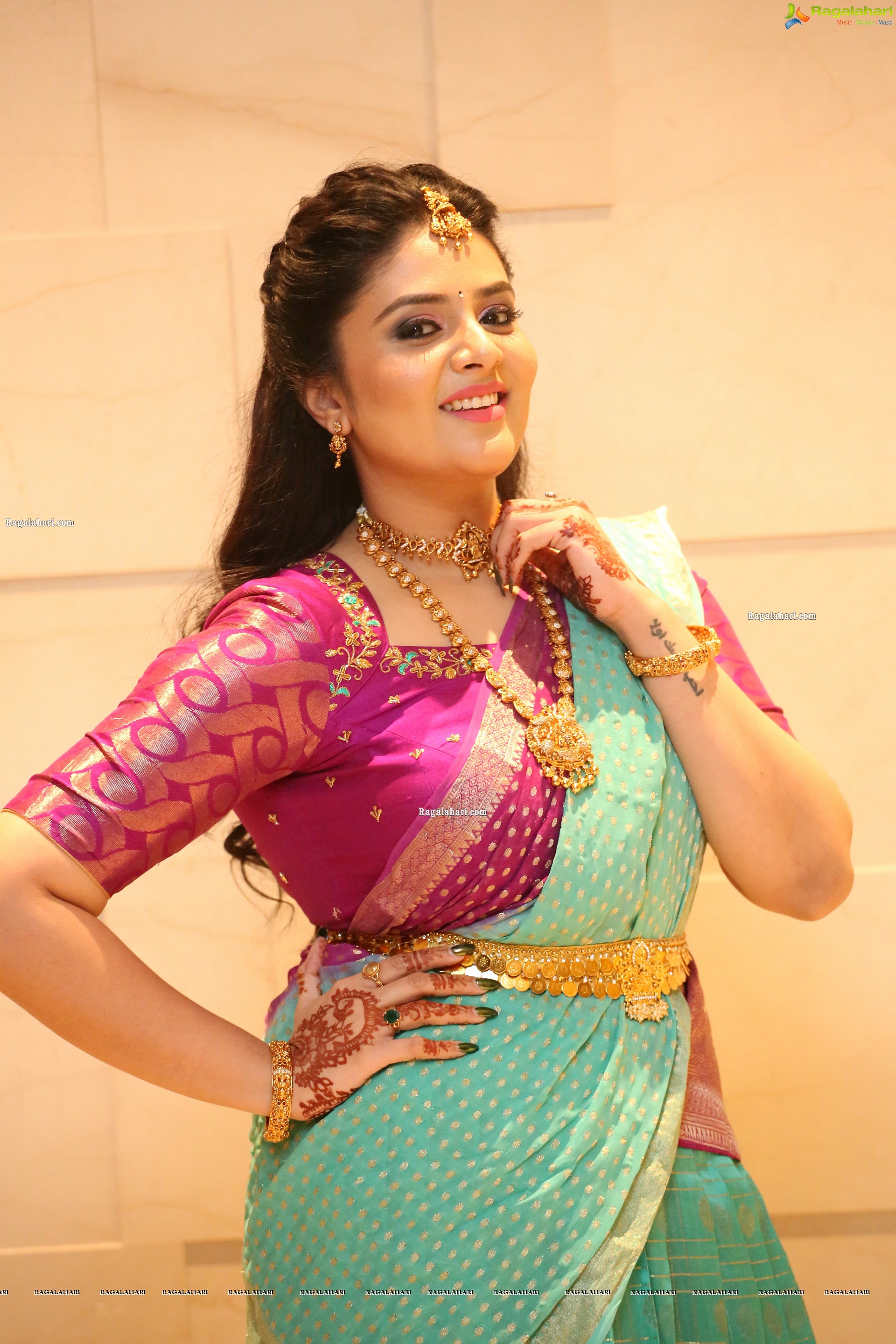 Sreemukhi at SR Kalyanamandapam EST1975 Pre-Release Event, HD Photo Gallery