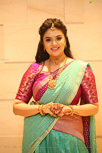 Sreemukhi at SR Kalyanamandapam EST1975 Pre-Release Event