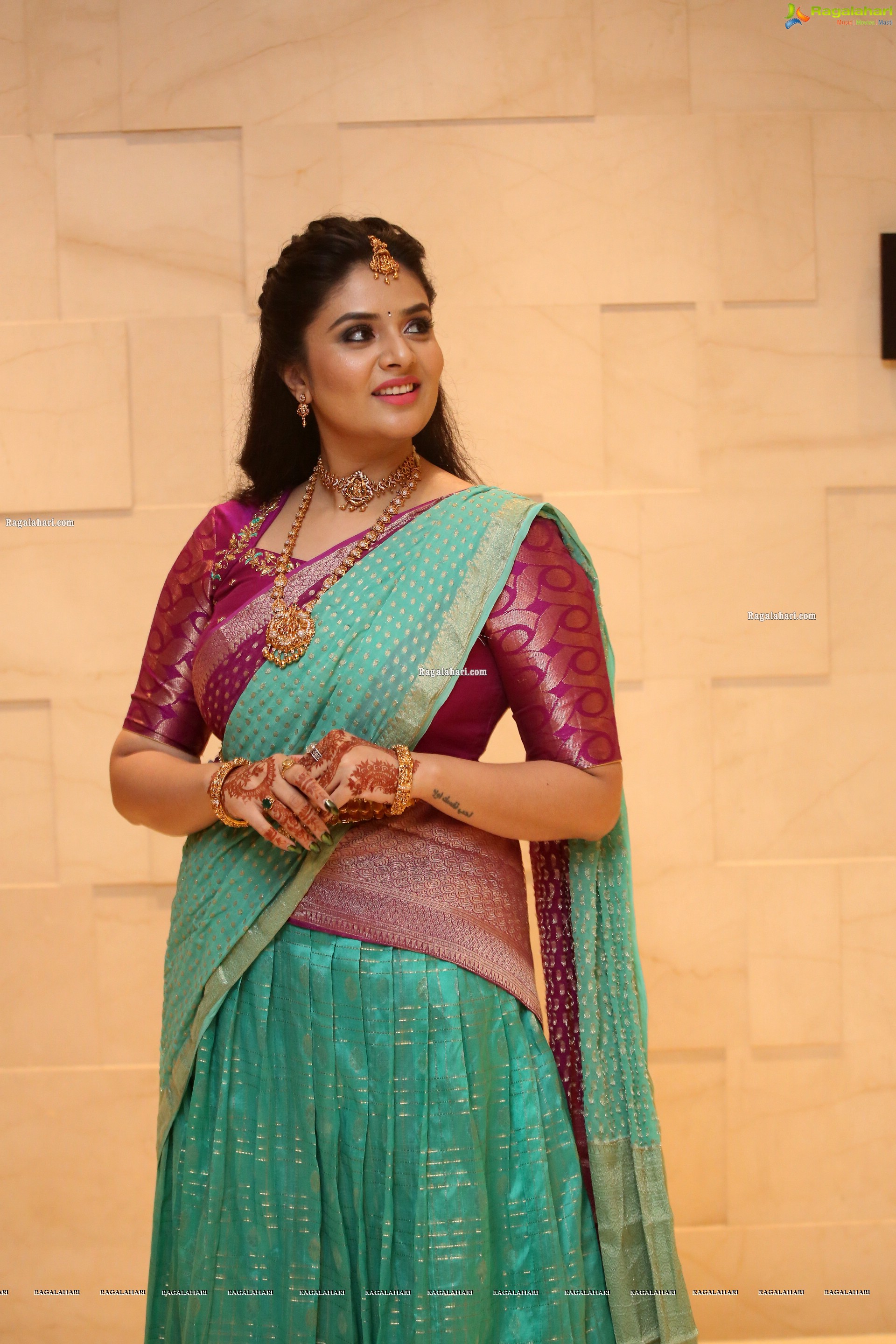 Sreemukhi at SR Kalyanamandapam EST1975 Pre-Release Event, HD Photo Gallery