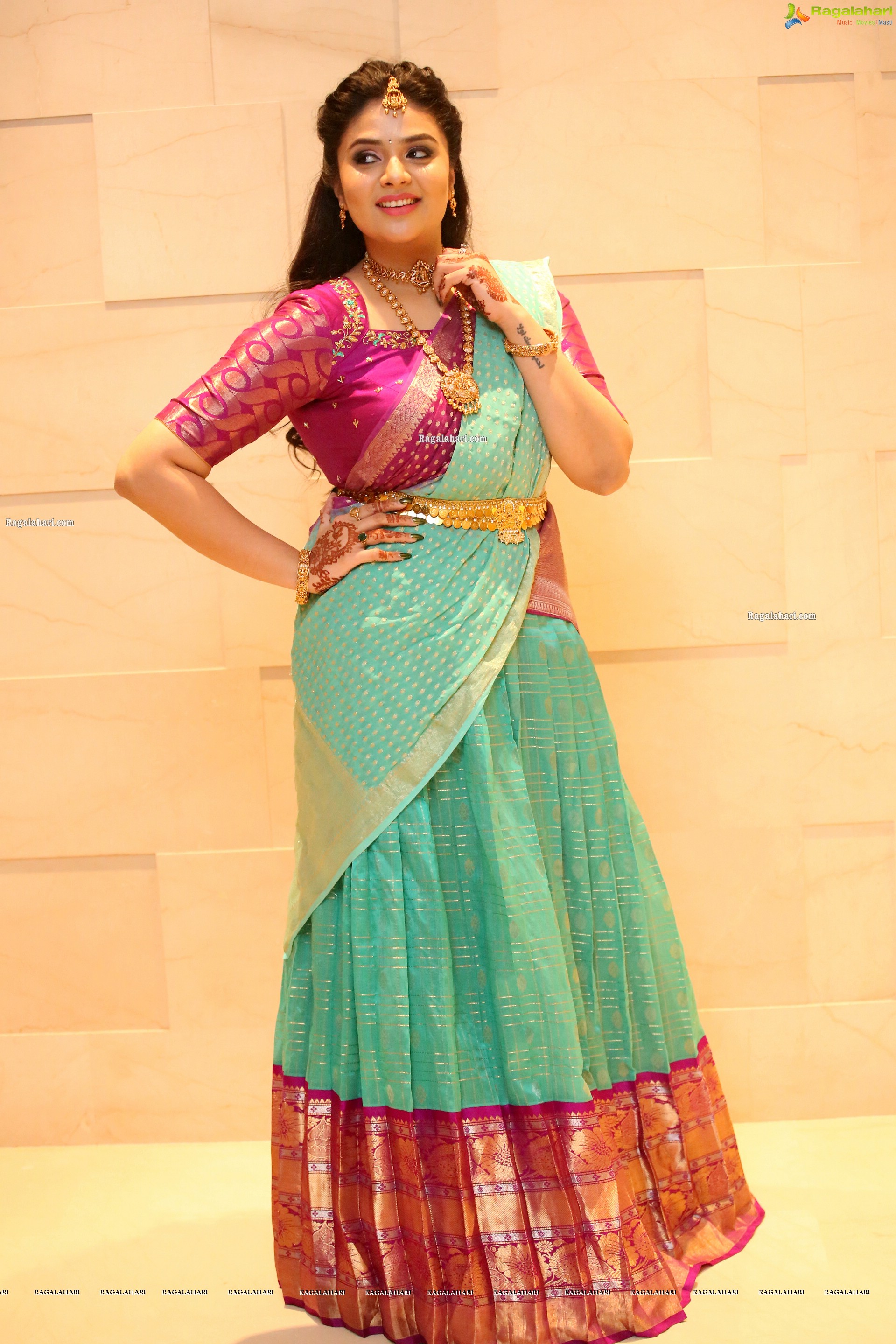 Sreemukhi at SR Kalyanamandapam EST1975 Pre-Release Event, HD Photo Gallery