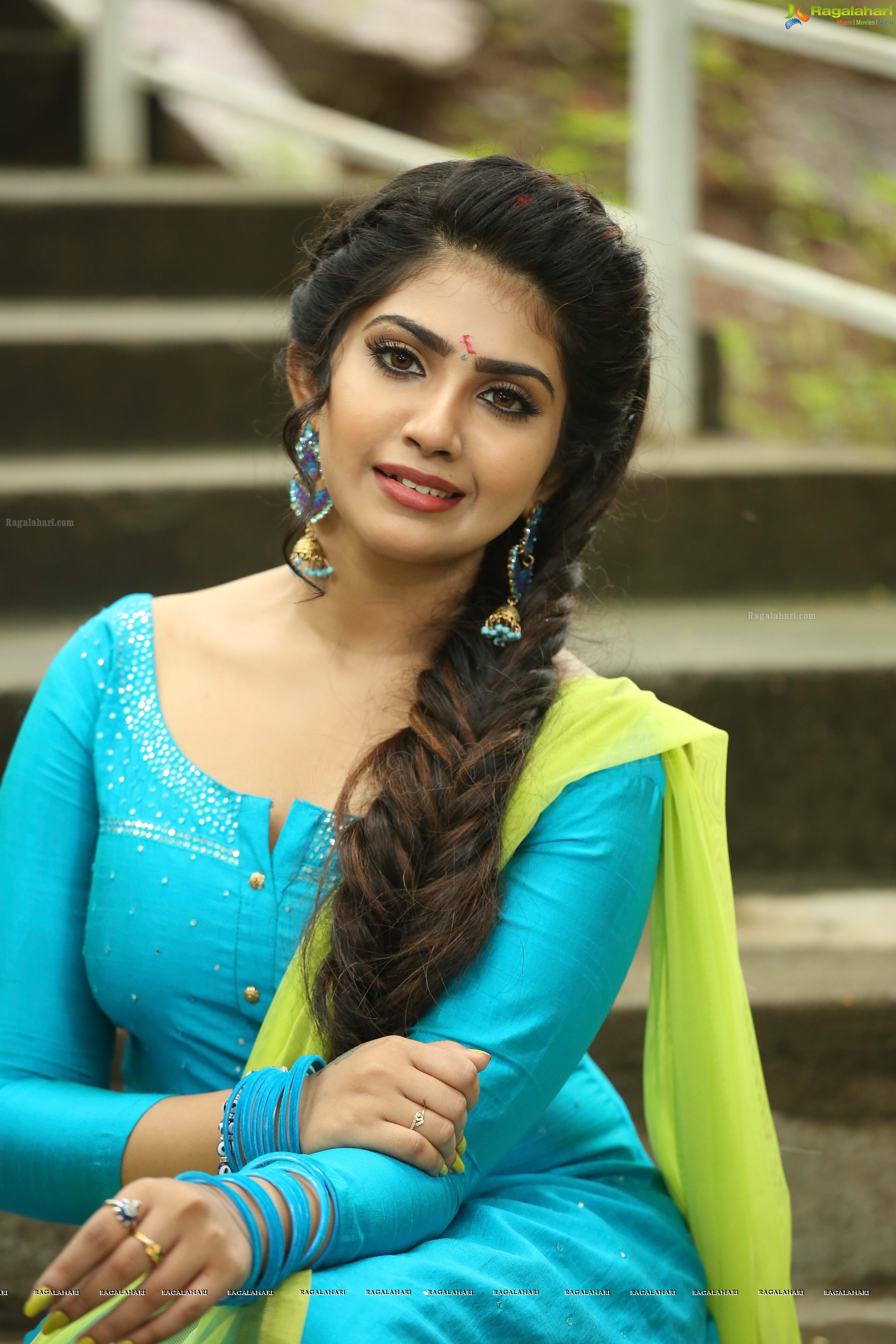 Varsha Viswanath at Andamaina Lokam Movie Pooja Ceremony, HD Photo Gallery