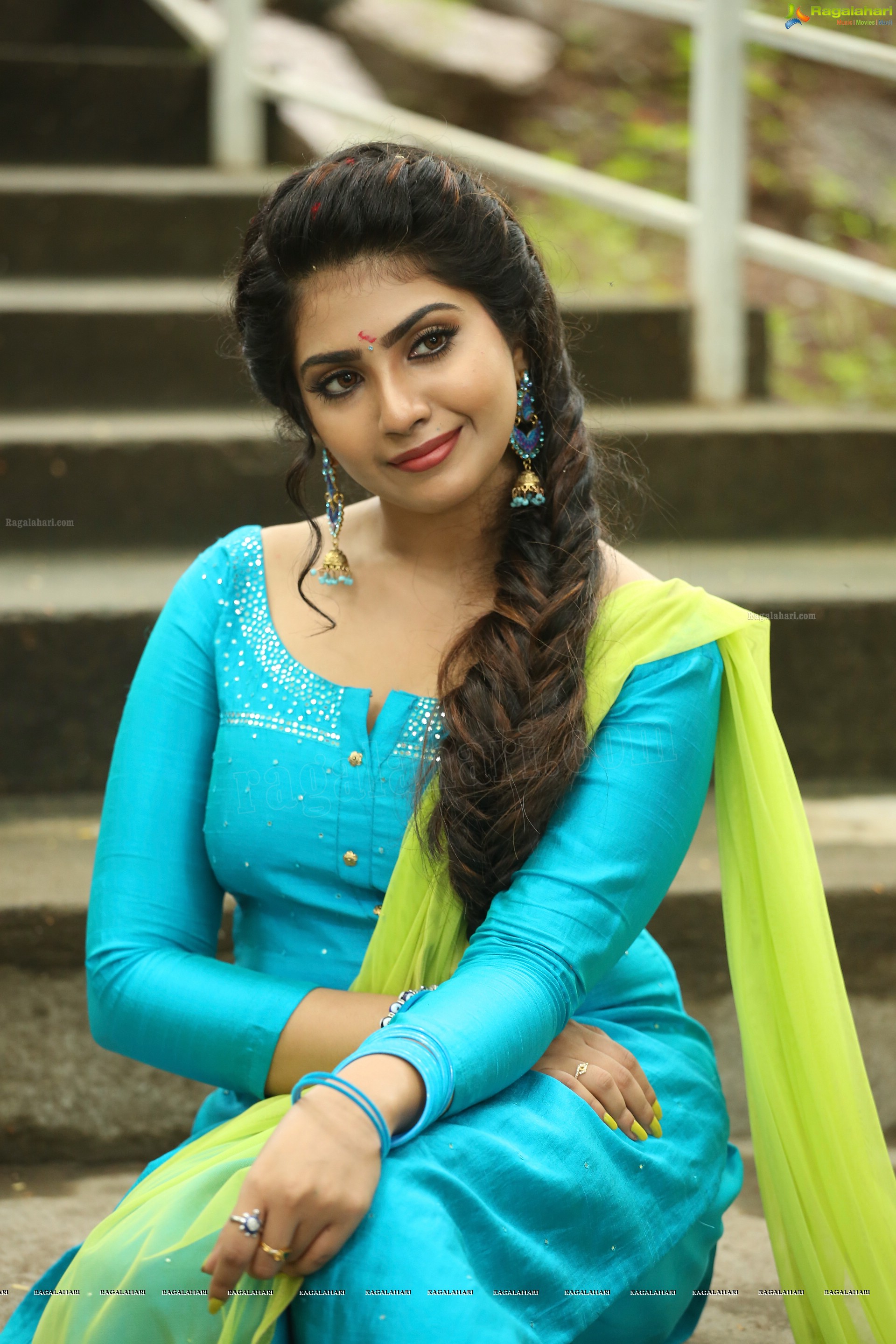 Varsha Viswanath at Andamaina Lokam Movie Pooja Ceremony, HD Photo Gallery