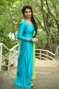 Varsha Viswanath at Andamina Lokam Movie Pooja Ceremony