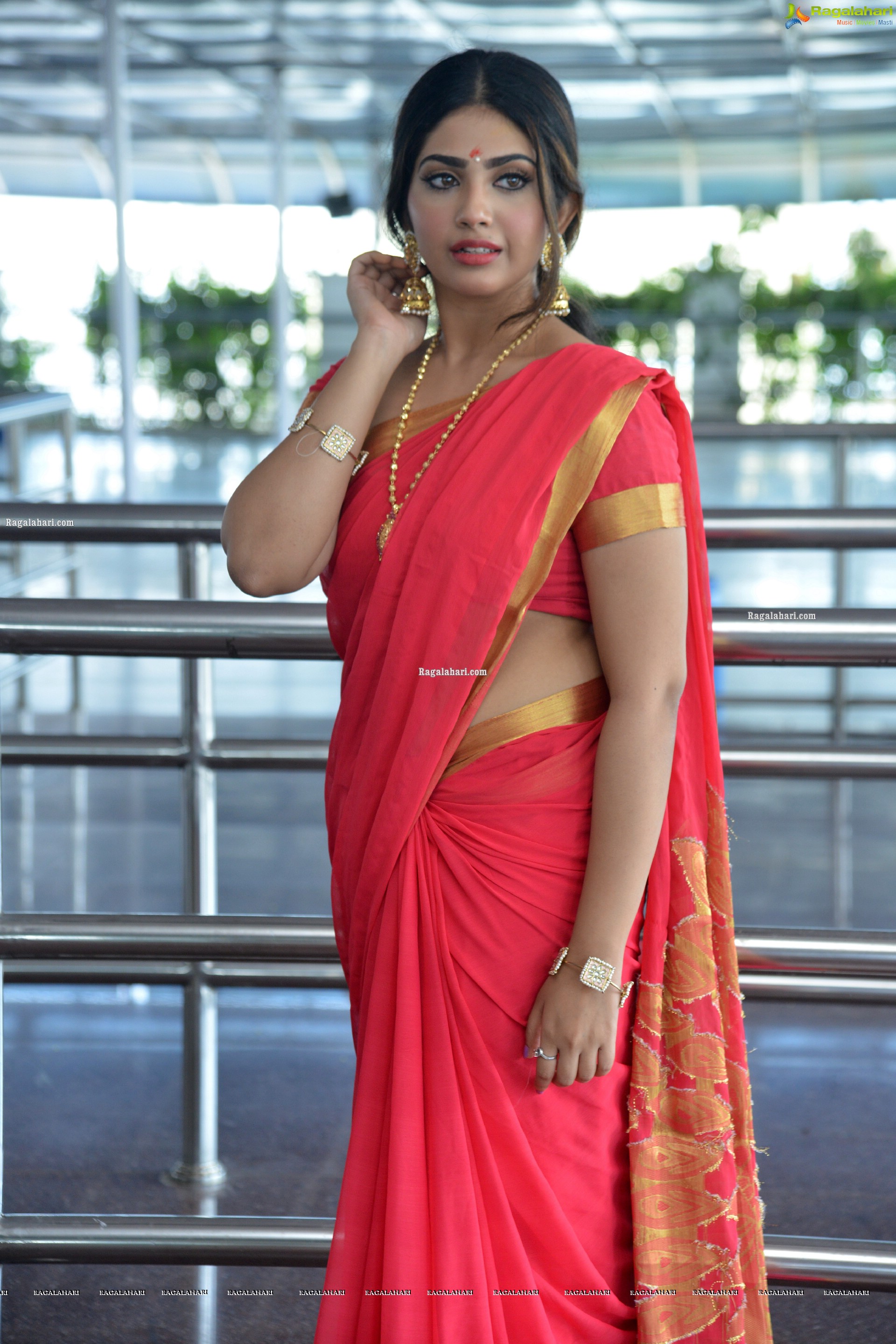 Varsha Viswanath at Gharana Mogude Movie Pooja Ceremony, HD Photo Gallery