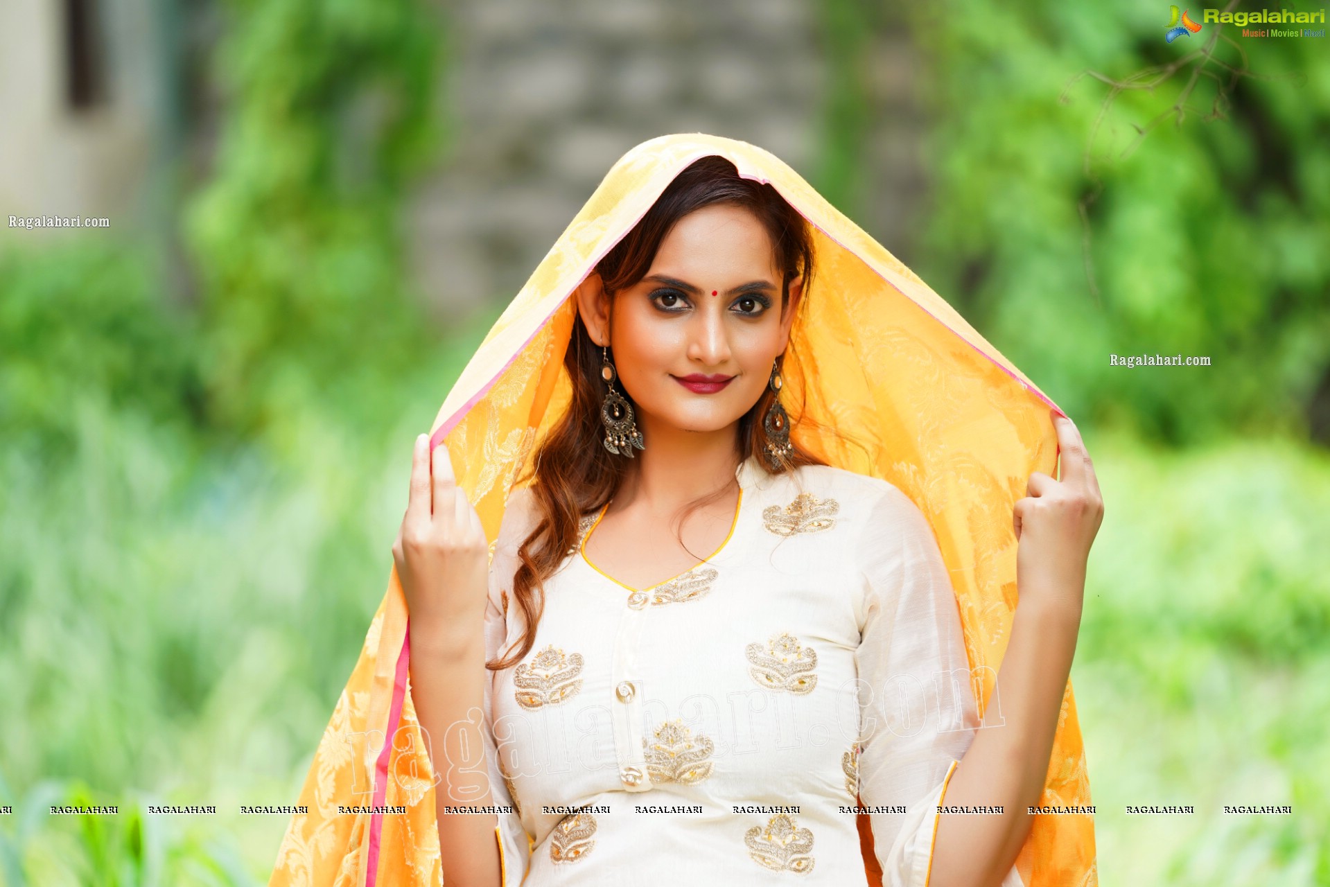 Dhriti Patel in Off White Churidar, Exclusive Photo Shoot