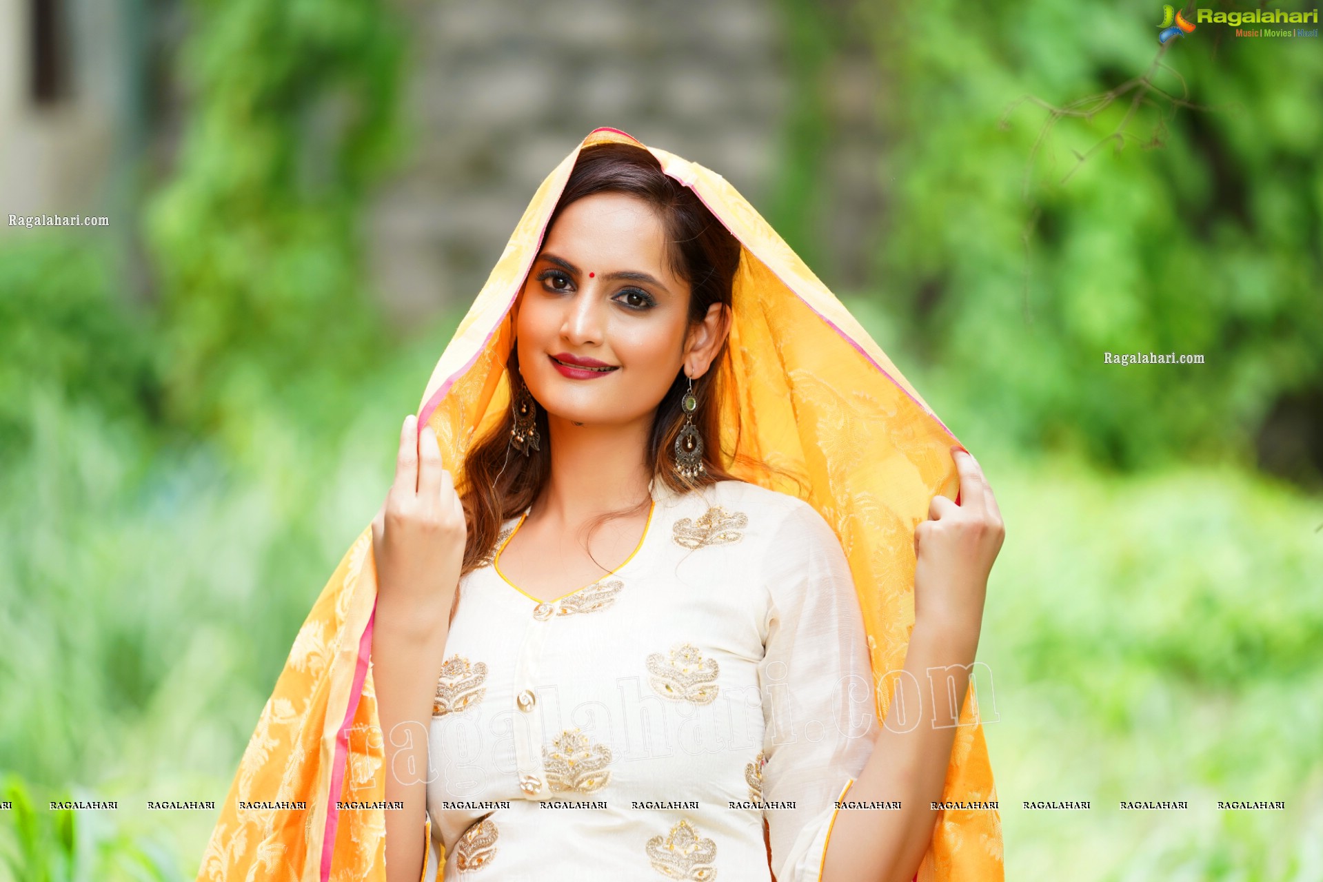 Dhriti Patel in Off White Churidar, Exclusive Photo Shoot