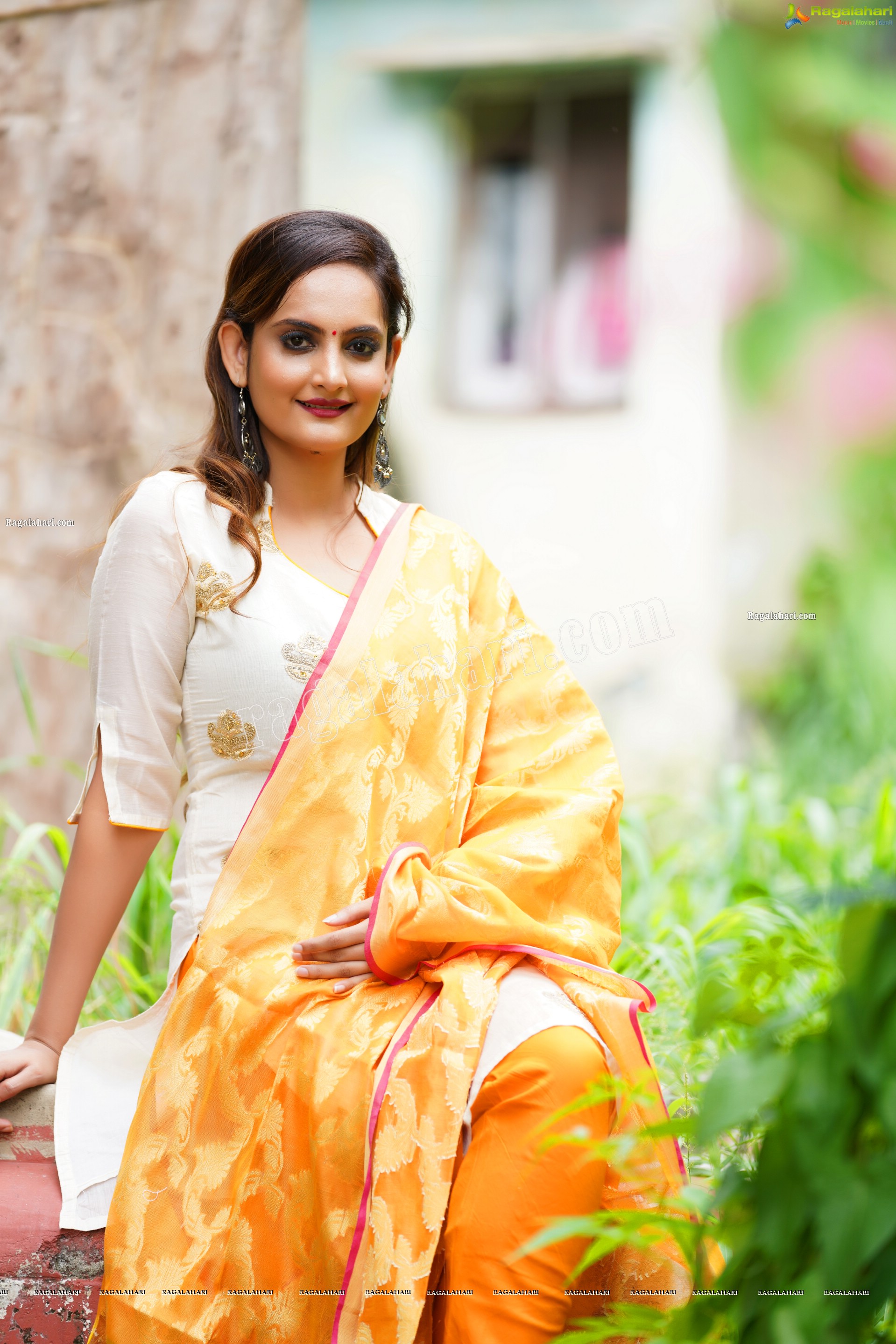 Dhriti Patel in Off White Churidar, Exclusive Photo Shoot