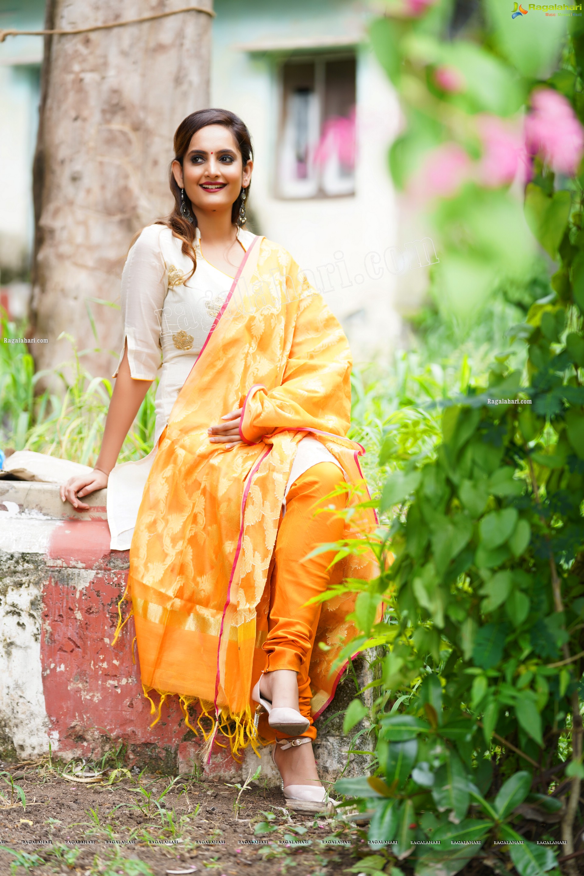 Dhriti Patel in Off White Churidar, Exclusive Photo Shoot