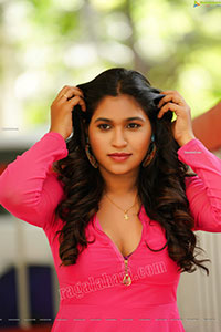 Honey Royal in Pink Mini Dress Exclusive Photoshoot