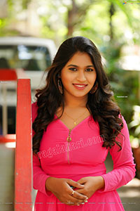 Honey Royal in Pink Mini Dress Exclusive Photoshoot