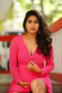 Honey Royal in Pink Mini Dress Exclusive Photoshoot