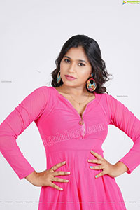 Honey Royal in Pink Mini Dress Exclusive Photoshoot