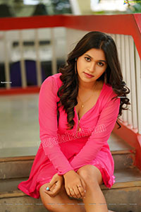 Honey Royal in Pink Mini Dress Exclusive Photoshoot