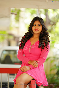 Honey Royal in Pink Mini Dress Exclusive Photoshoot