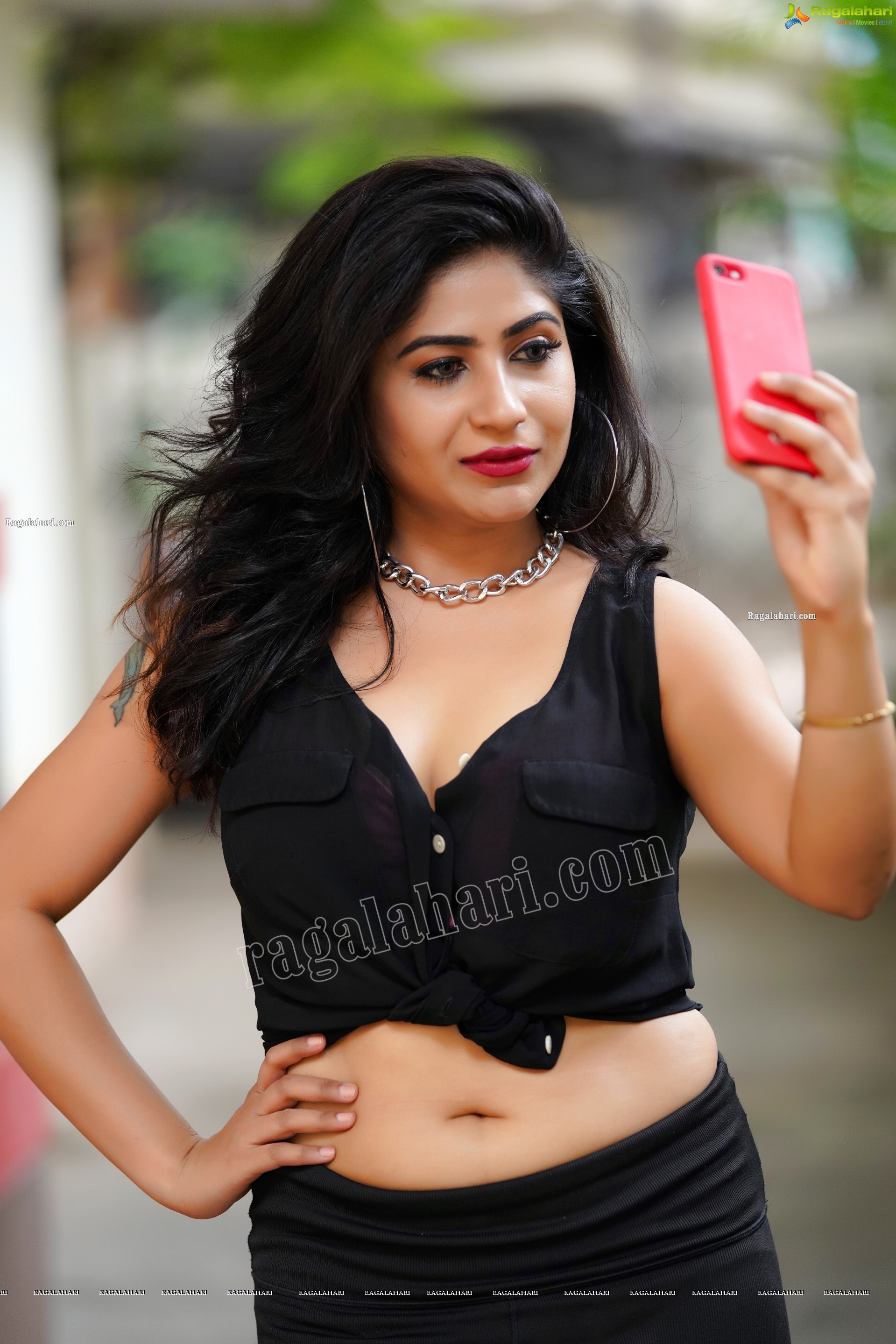 Madhulagna Das Latest Stills in Black Shirt, Exclusive Photoshoot