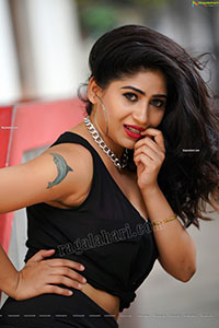 Madhulagna Das Latest Stills in Black Shirt