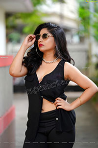 Madhulagna Das Latest Stills in Black Shirt