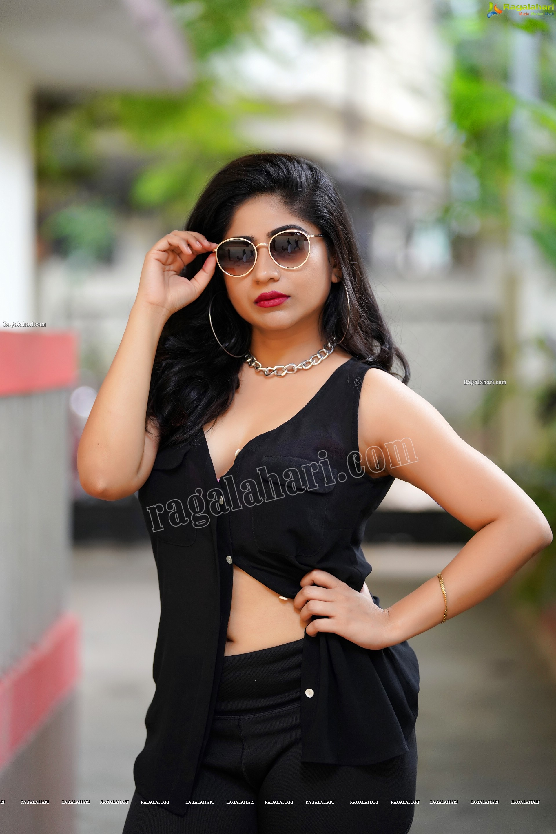 Madhulagna Das Latest Stills in Black Shirt, Exclusive Photoshoot