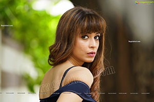 Supriya Keshri in Navy Blue Dress