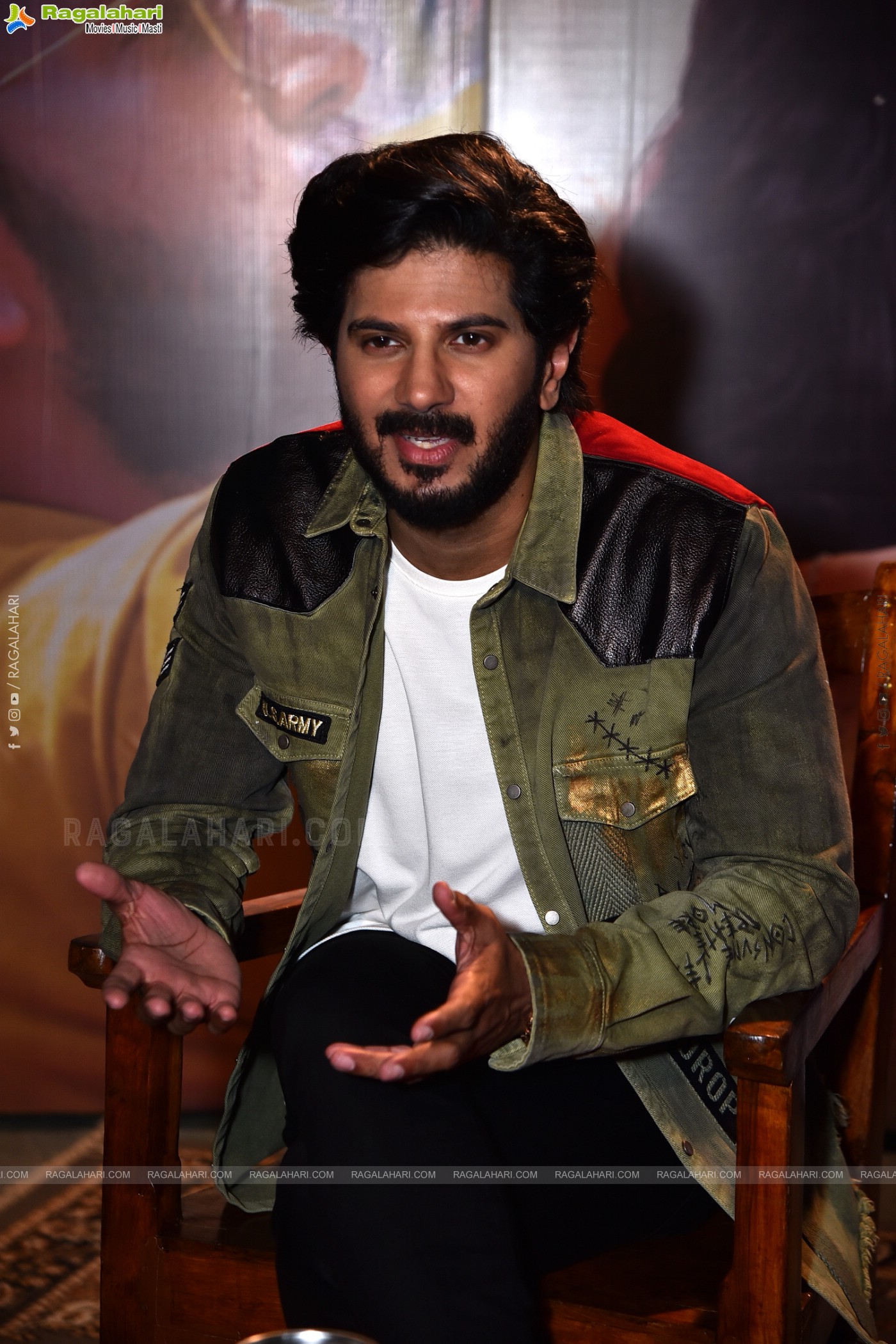 Dulquer Salmaan at Sita Ramam Interview, HD Photo Gallery