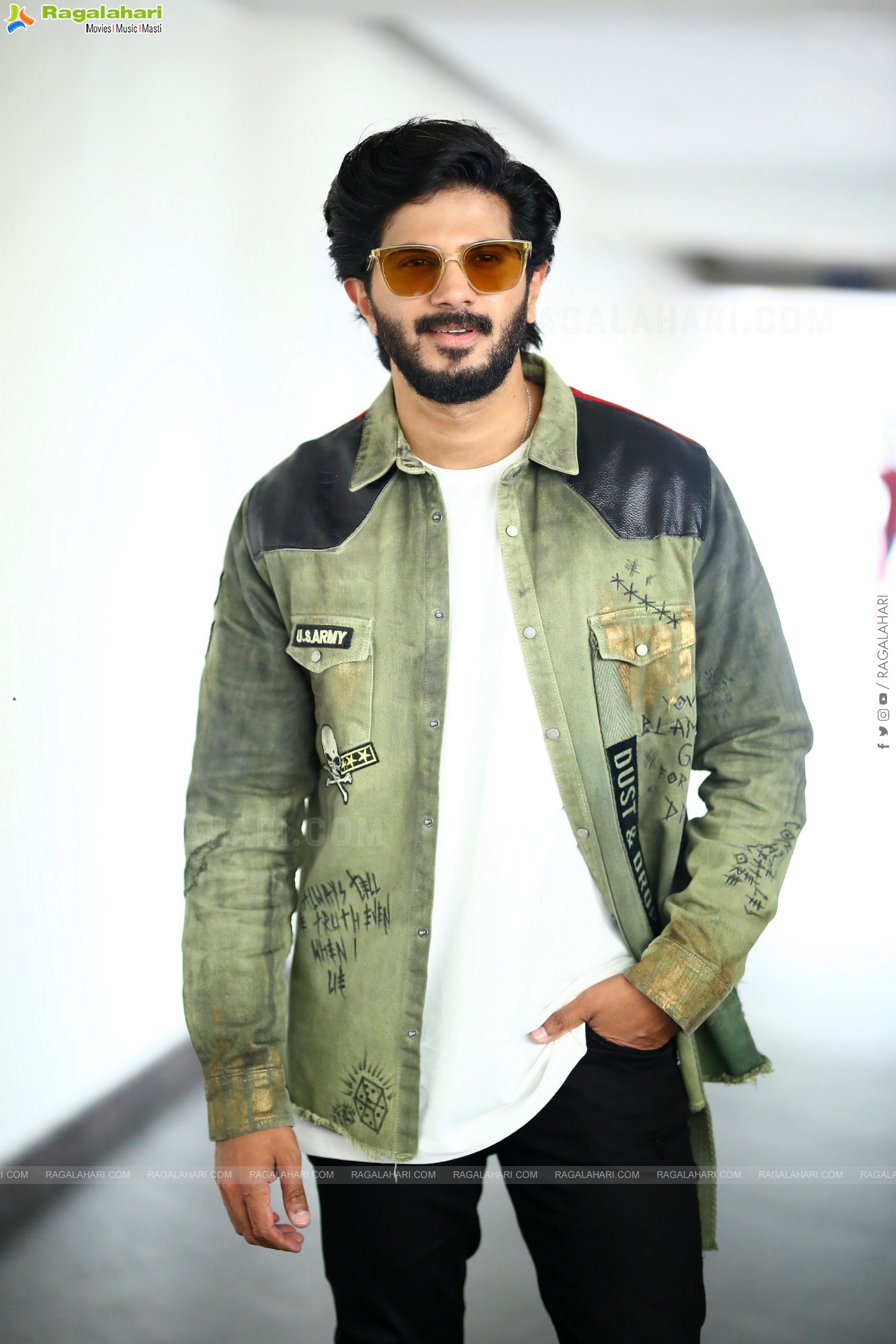 Dulquer Salmaan at Sita Ramam Interview, HD Photo Gallery