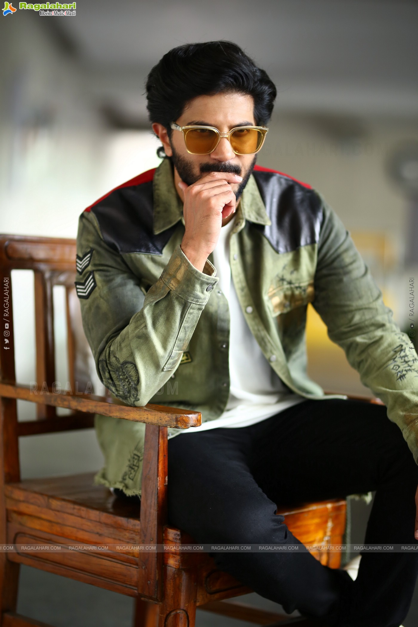 Dulquer Salmaan at Sita Ramam Interview, HD Photo Gallery