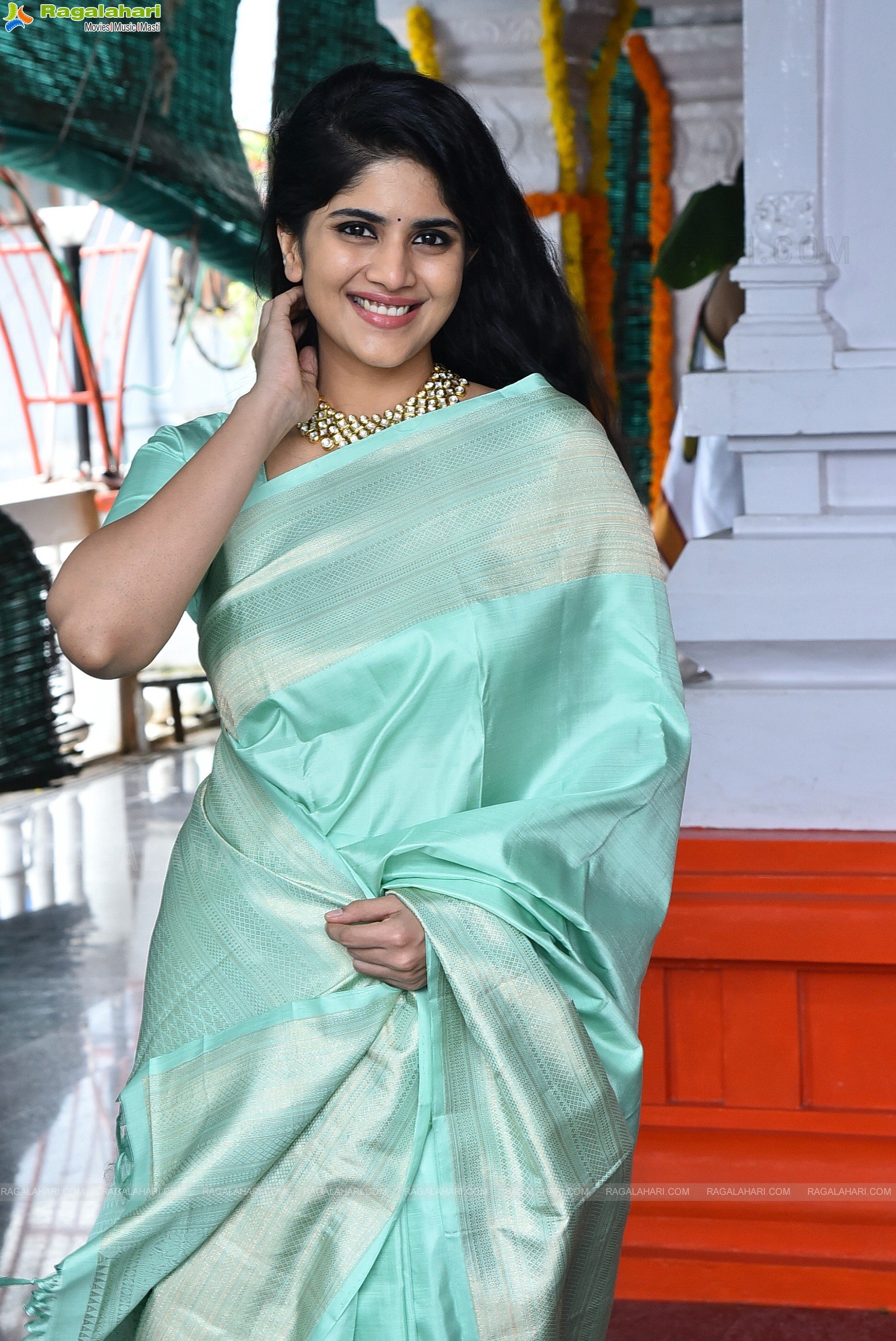 Megha Akash at Kanaka Durga Movie Opening, HD Photo Gallery