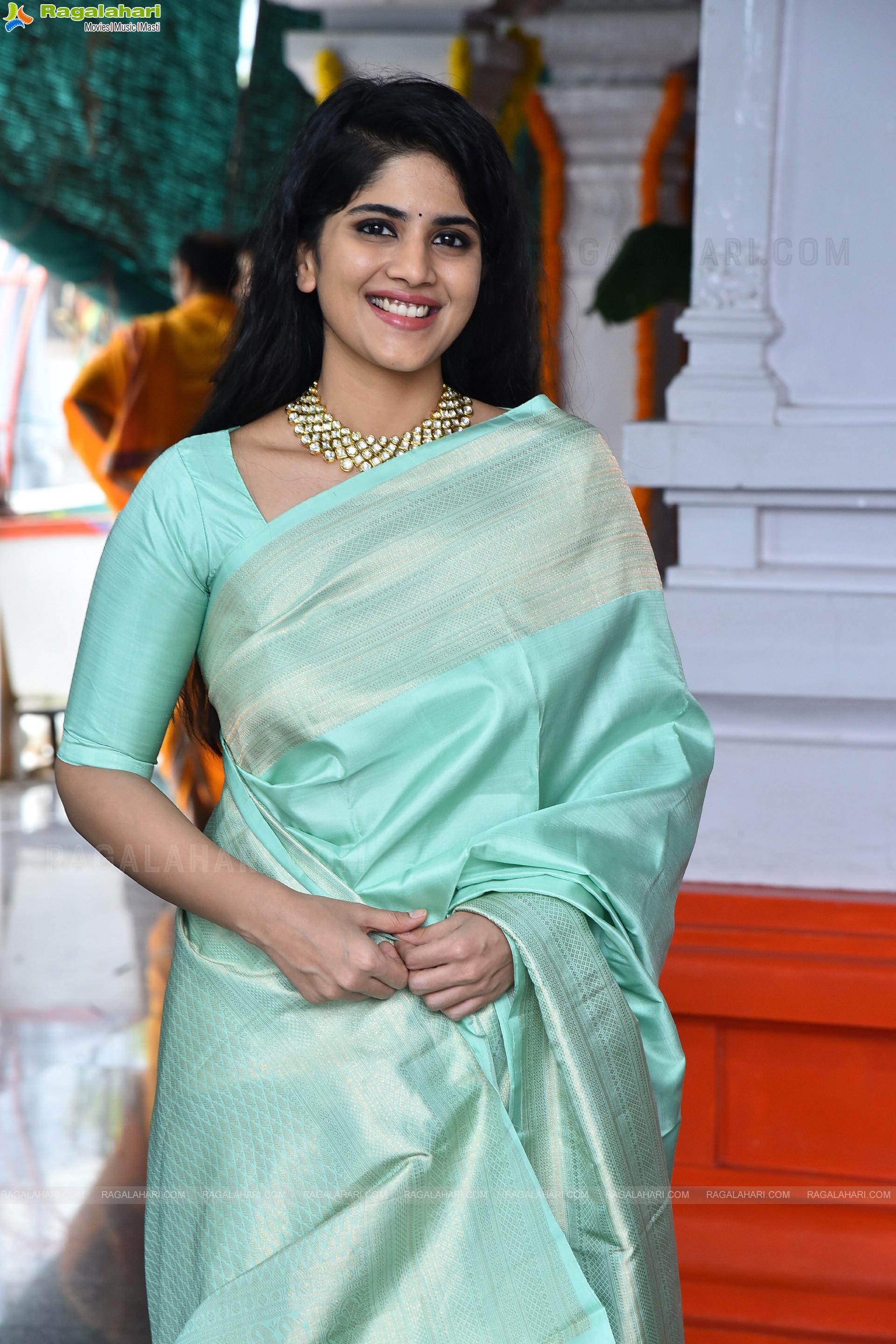 Megha Akash at Kanaka Durga Movie Opening, HD Photo Gallery