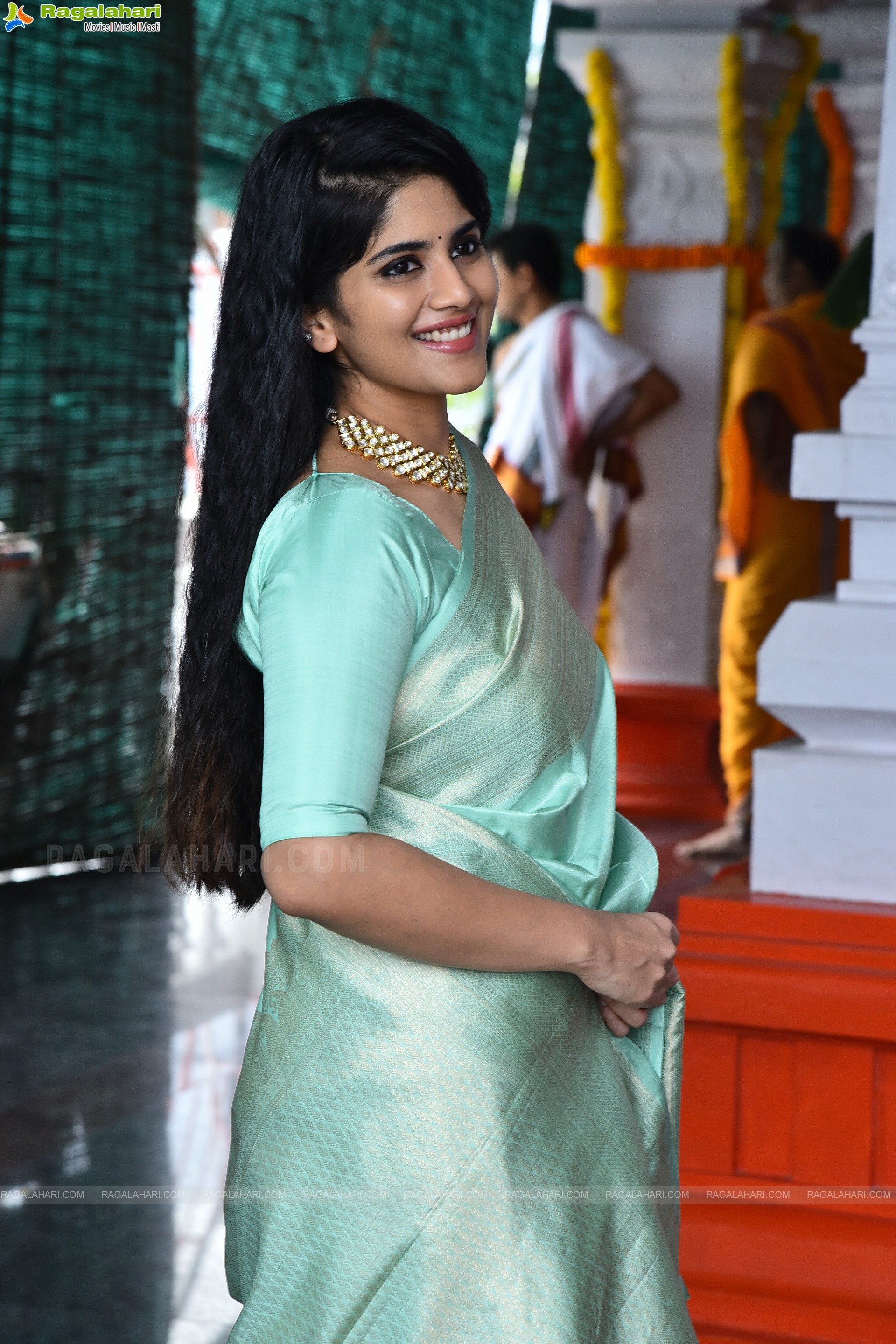 Megha Akash at Kanaka Durga Movie Opening, HD Photo Gallery