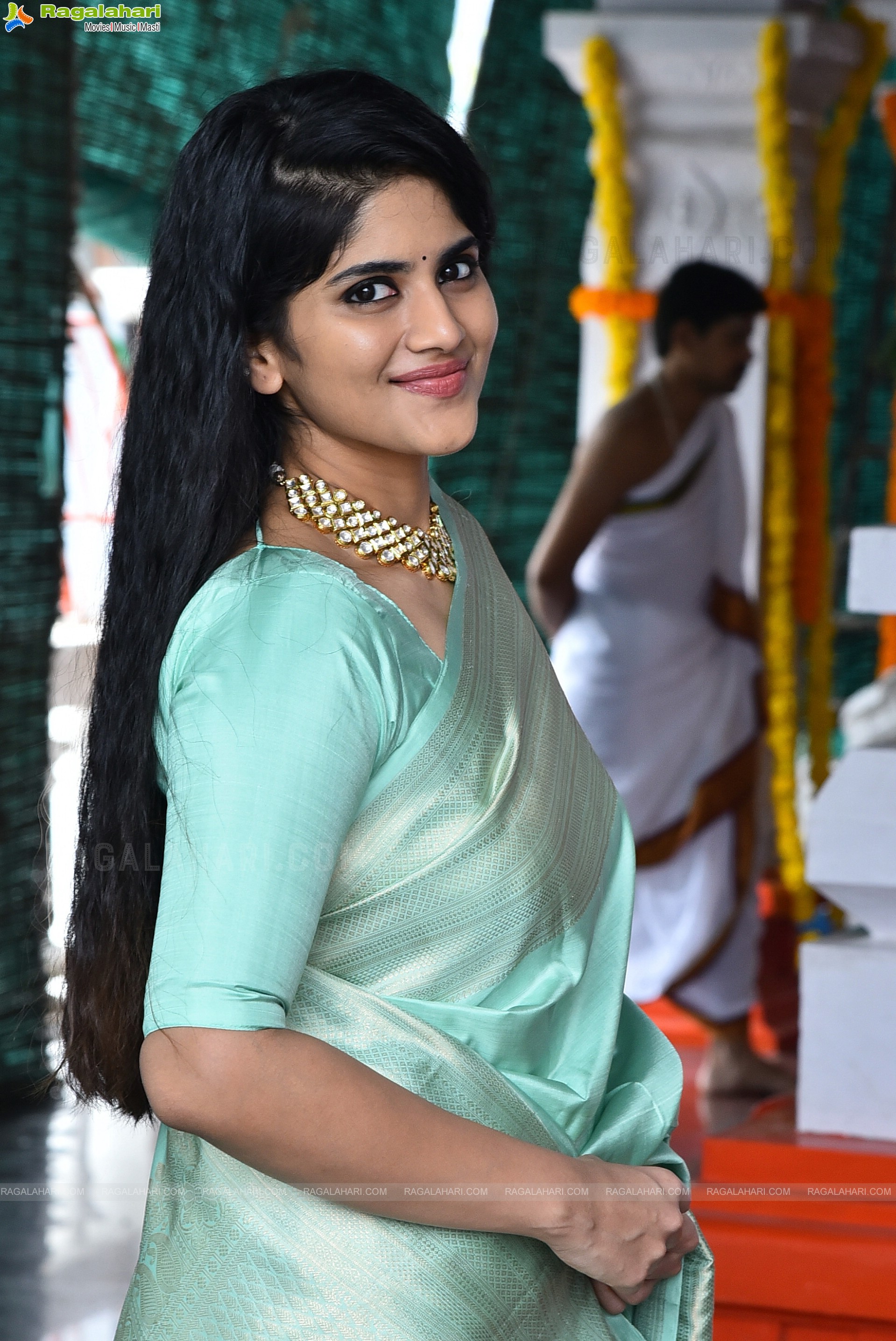 Megha Akash at Kanaka Durga Movie Opening, HD Photo Gallery