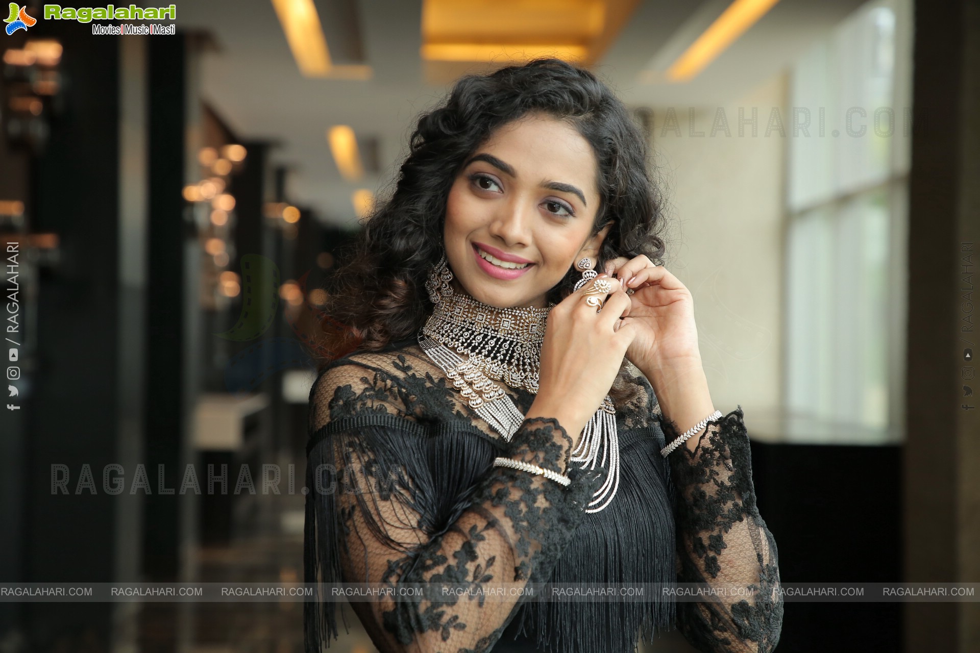 Saanve Megghana at Radhika Diamonds Exhibition HD Photos