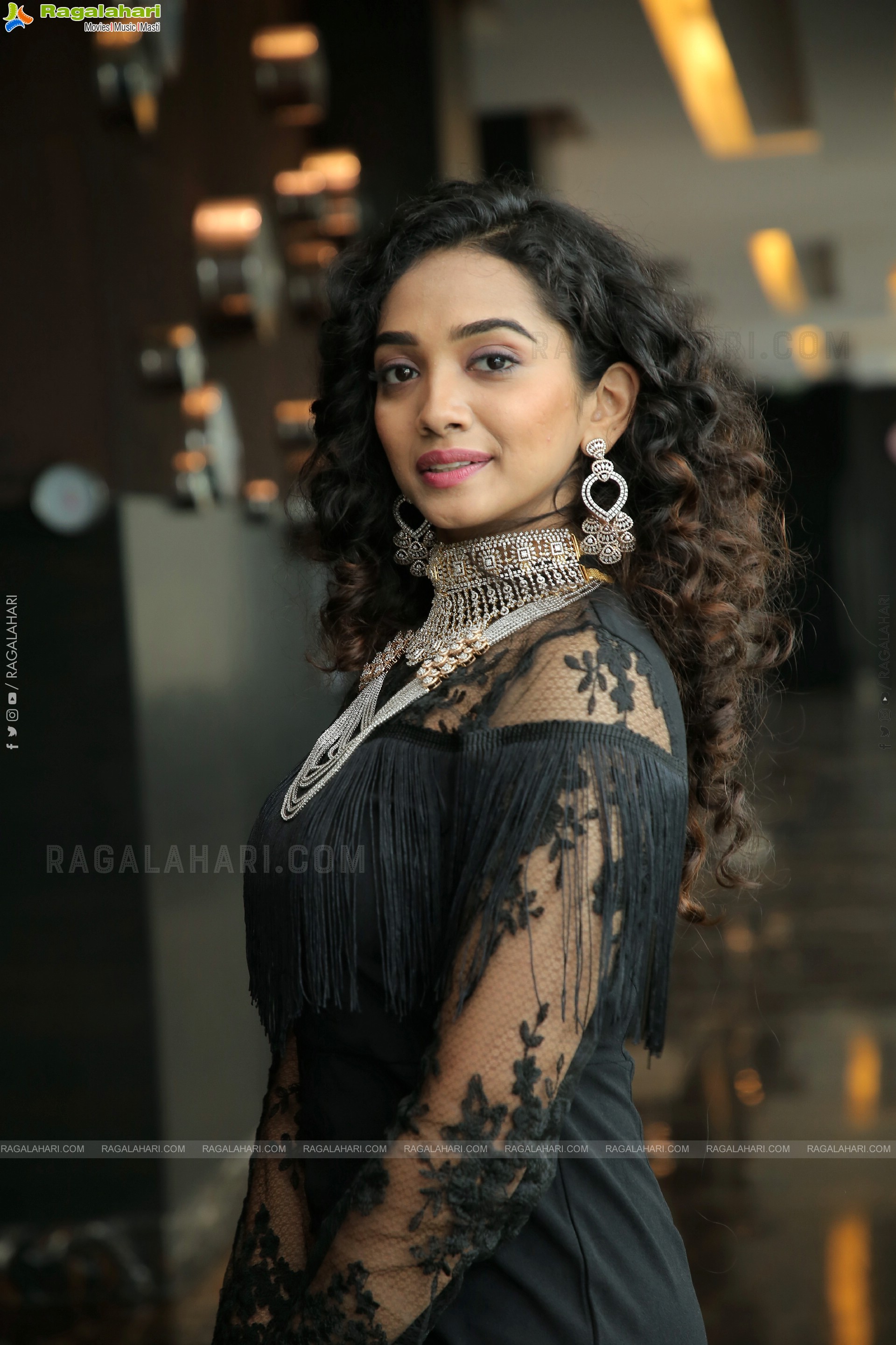 Saanve Megghana at Radhika Diamonds Exhibition HD Photos