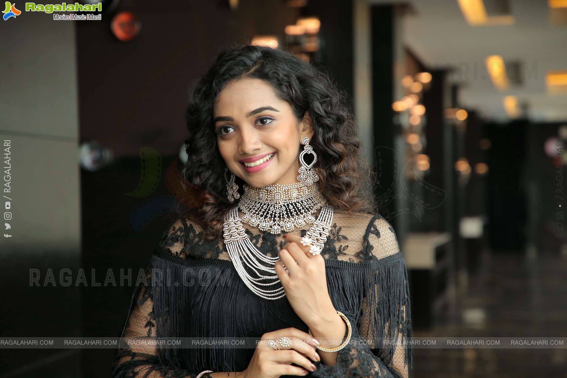 Saanve Megghana at Radhika Diamonds Exhibition HD Photos