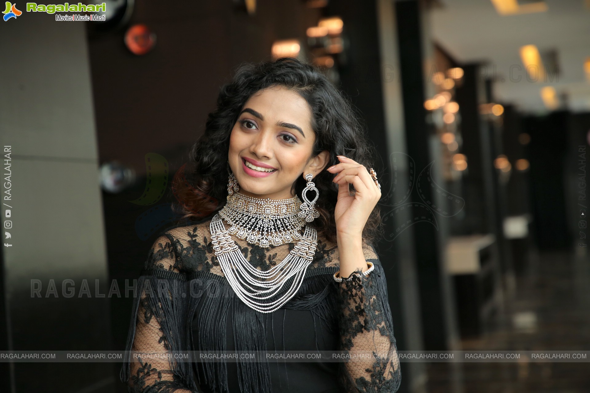 Saanve Megghana at Radhika Diamonds Exhibition HD Photos