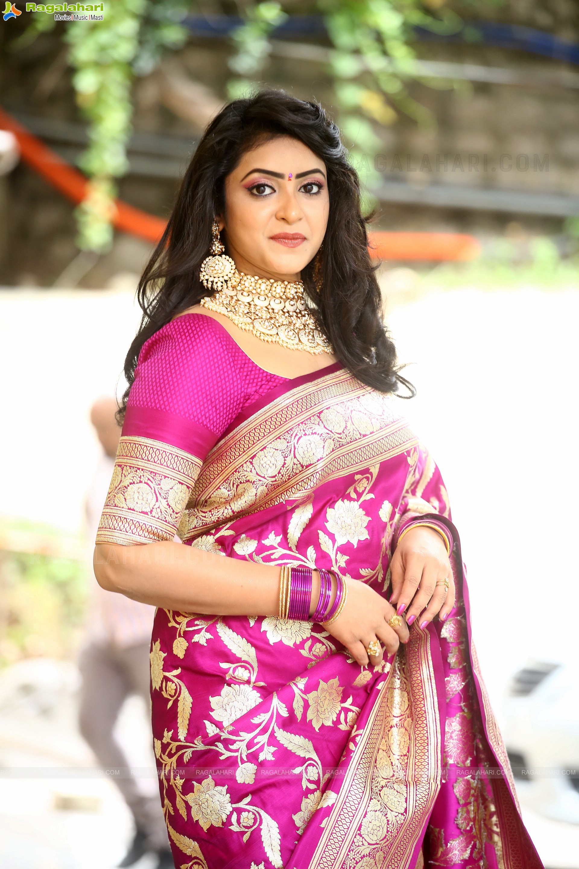 Nakshatra Trinayani at Bapatla MP Movie Opening, HD Photo Gallery