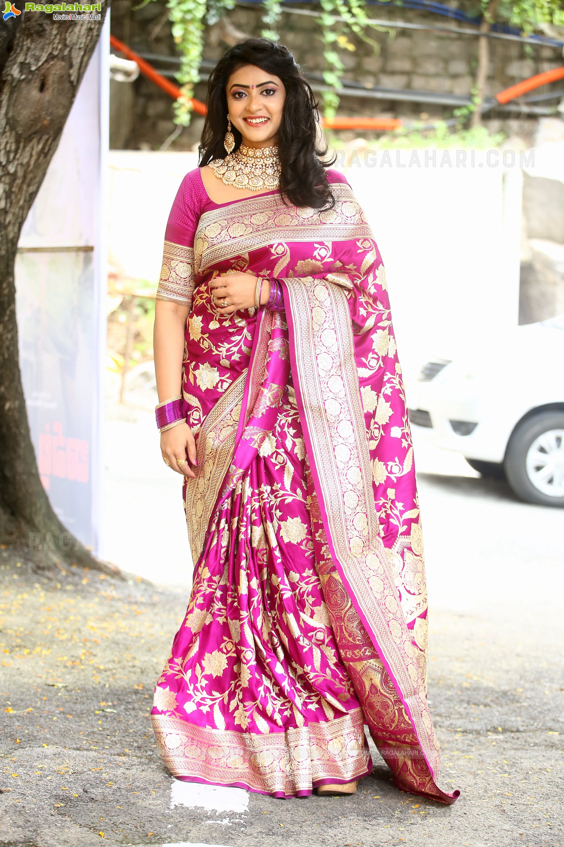 Nakshatra Trinayani at Bapatla MP Movie Opening, HD Photo Gallery