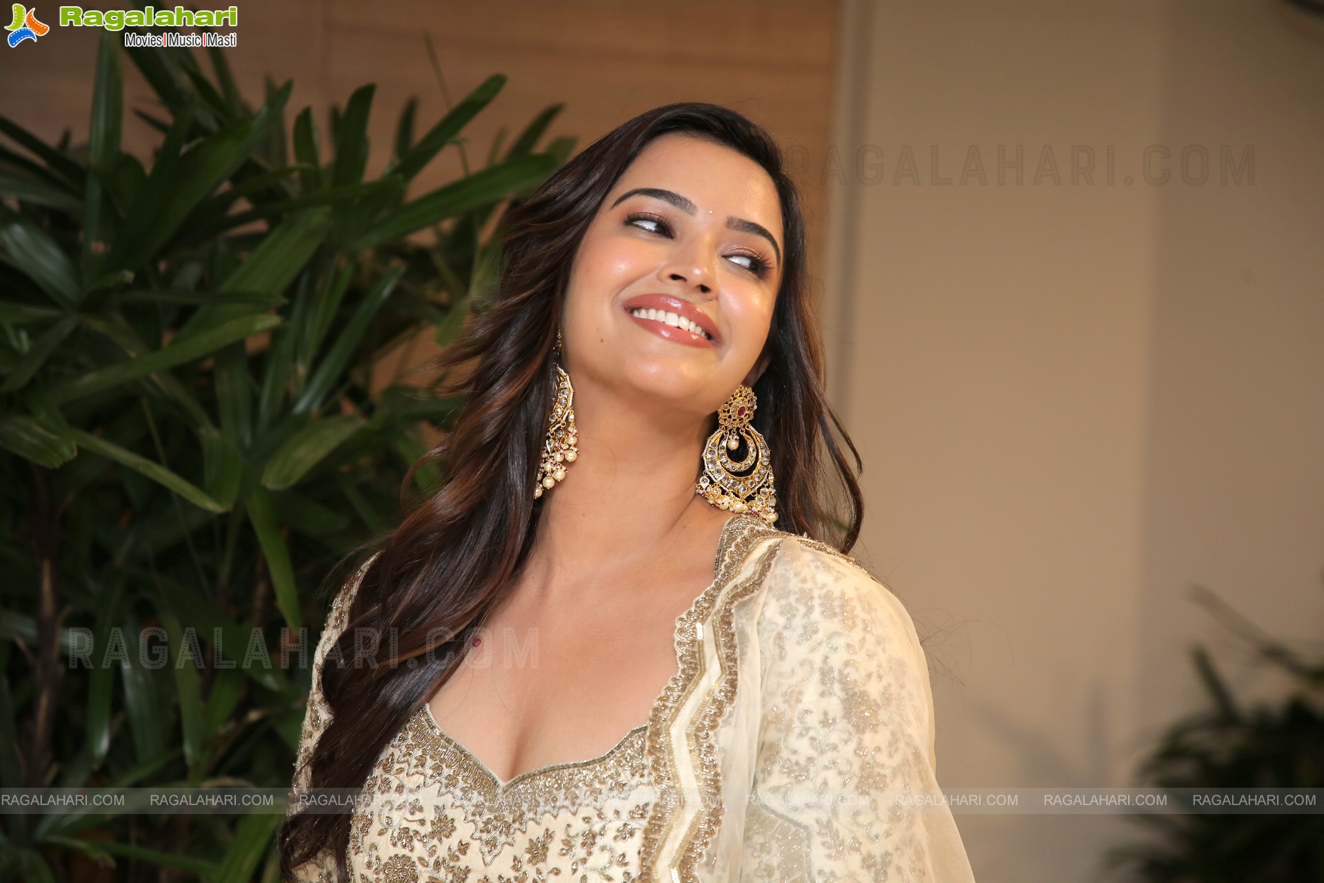 Pujita Ponnada at Aakasha Veedhullo Movie Pre-Release Event, HD Photo Gallery