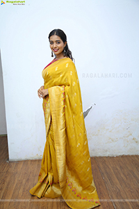 Rittika Chakraborty in Yellow Saree