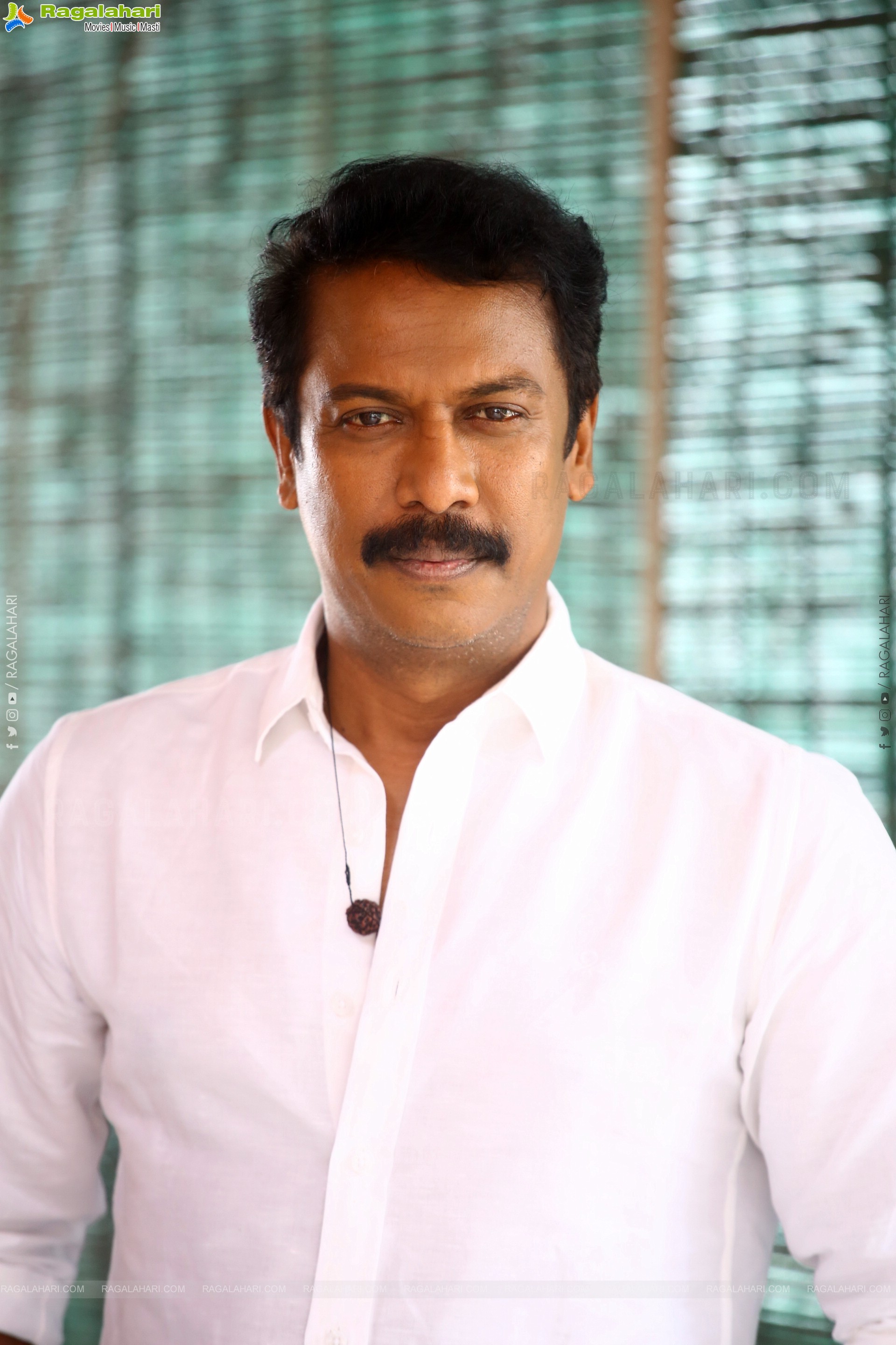 Samuthirakani at Macharla Niyojakavargam Movie Interview, HD Gallery