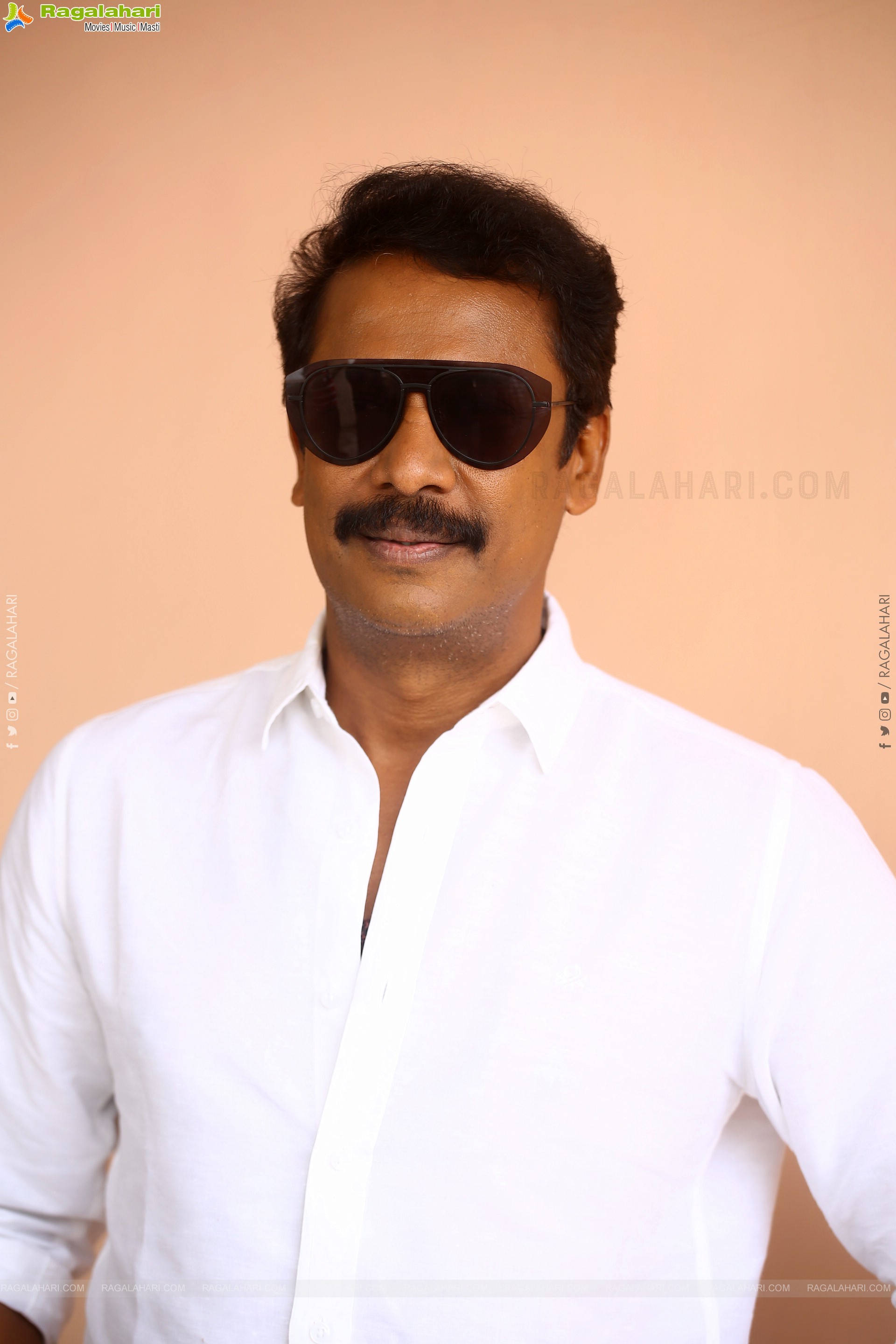 Samuthirakani at Macharla Niyojakavargam Movie Interview, HD Gallery