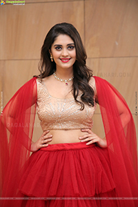 Surbhi Purnik in Red Lehenga Choli