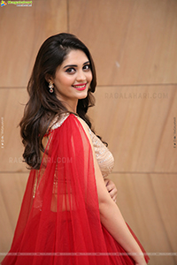 Surbhi Purnik in Red Lehenga Choli