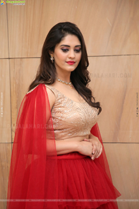 Surbhi Purnik in Red Lehenga Choli