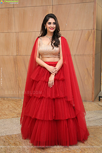 Surbhi Purnik in Red Lehenga Choli