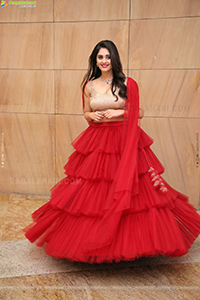 Surbhi Purnik in Red Lehenga Choli